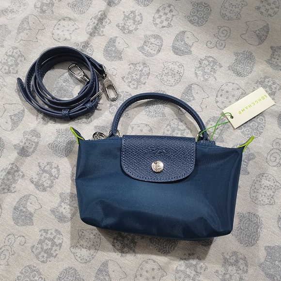 Longchamp Environmentally Friendly Navy Blue Crossbody Bag - Picture 1 of 11